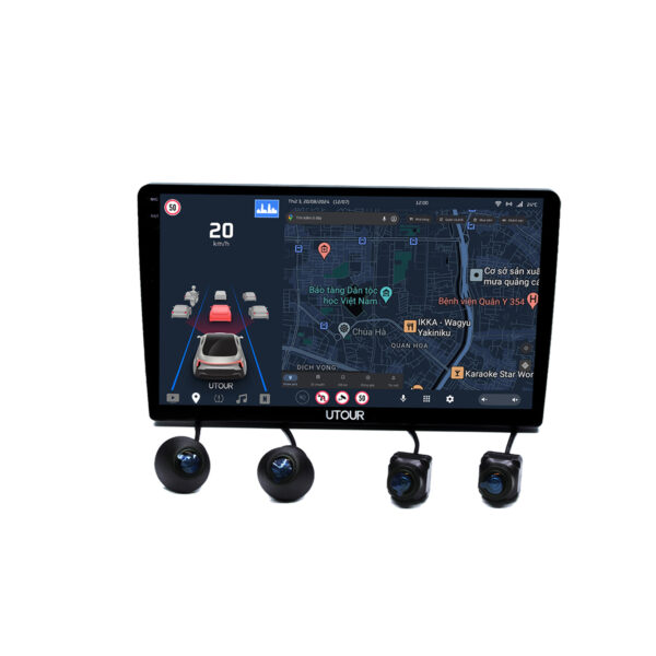 Hình ảnh xe Màn hình liền Camera 360 AI ADAS UTOUR US360 – i2K