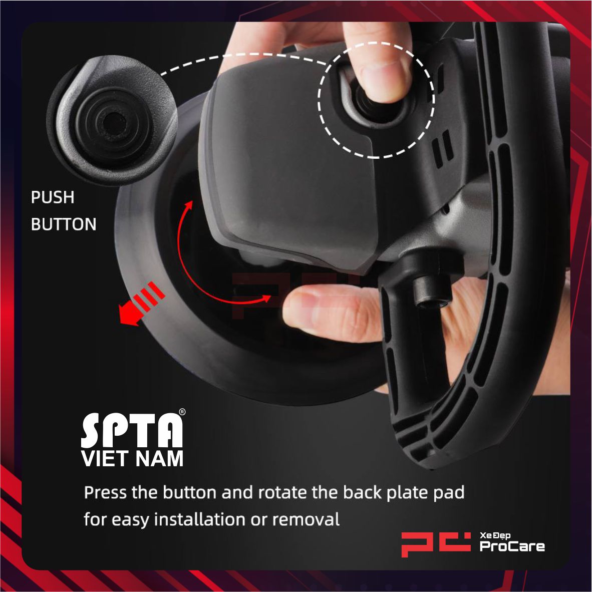 Hình ảnh xe MÁY ĐÁNH BÓNG ĐỒNG TÂM ROTARY - SPTA - RO602