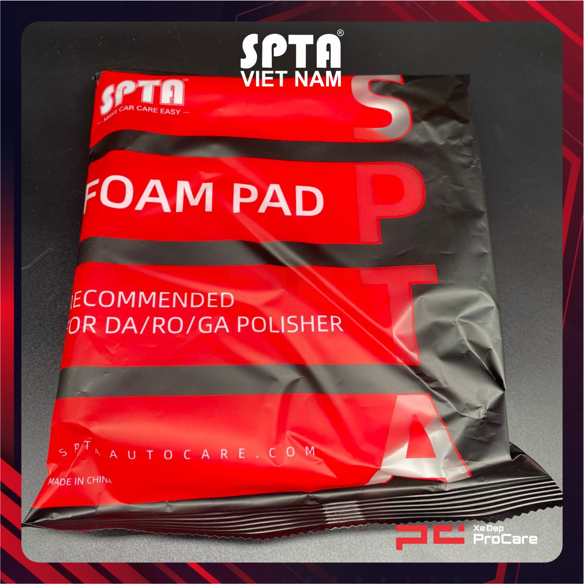 Hình ảnh xe Phớt đánh bóng Đỏ Bước 3 - SPTA - FTF25S6R