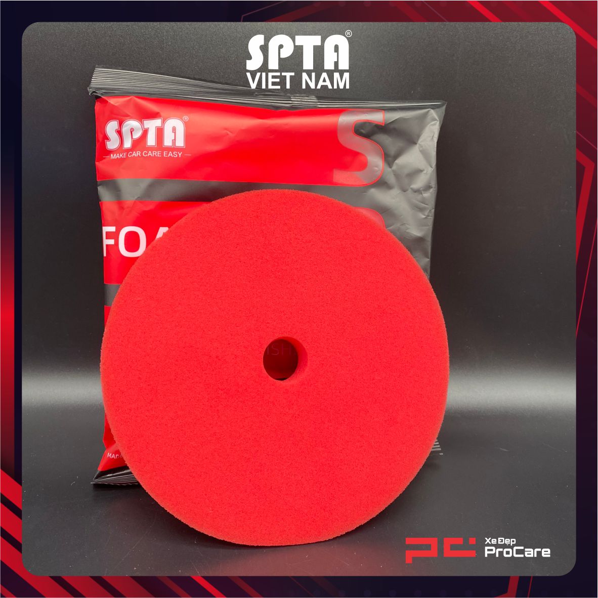 Hình ảnh xe Phớt đánh bóng Đỏ Bước 3 - SPTA - FTF25S6R