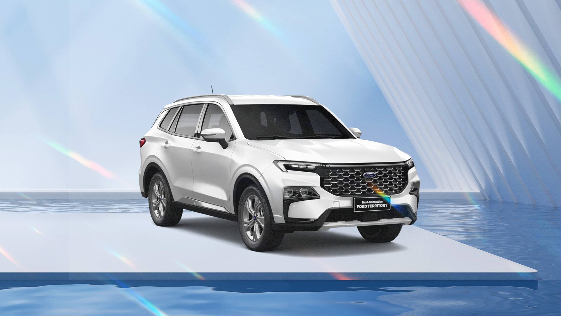 Hình ảnh xe FORD TERRITORY TREND TRẮNG