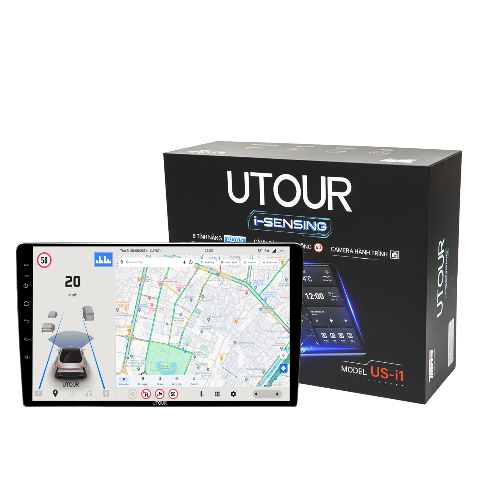 Hình ảnh xe Màn hình Android AI ADAS UTOUR US – i1
