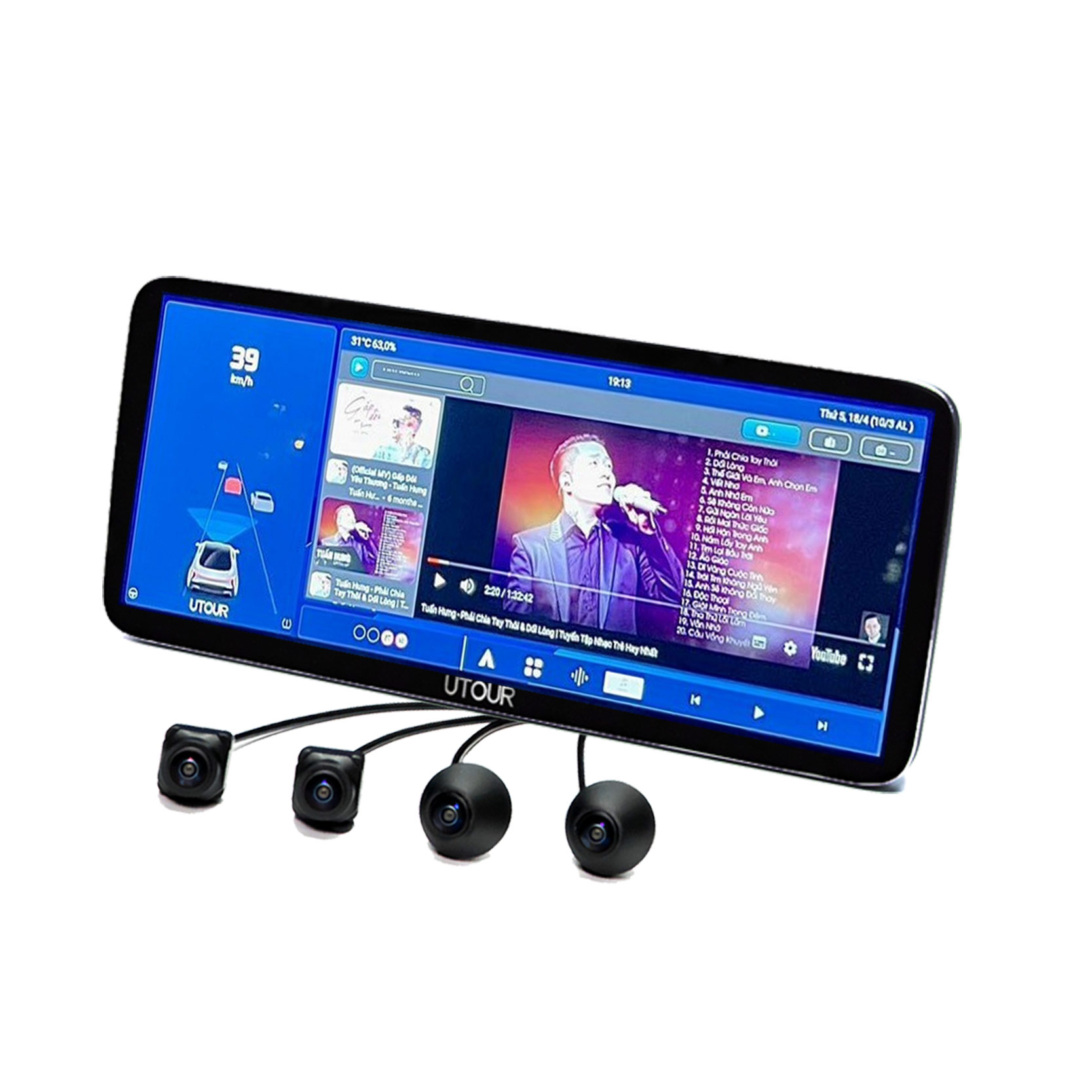 Hình ảnh xe Màn hình liền Camera 360 AI ADAS UTOUR US360 – i10