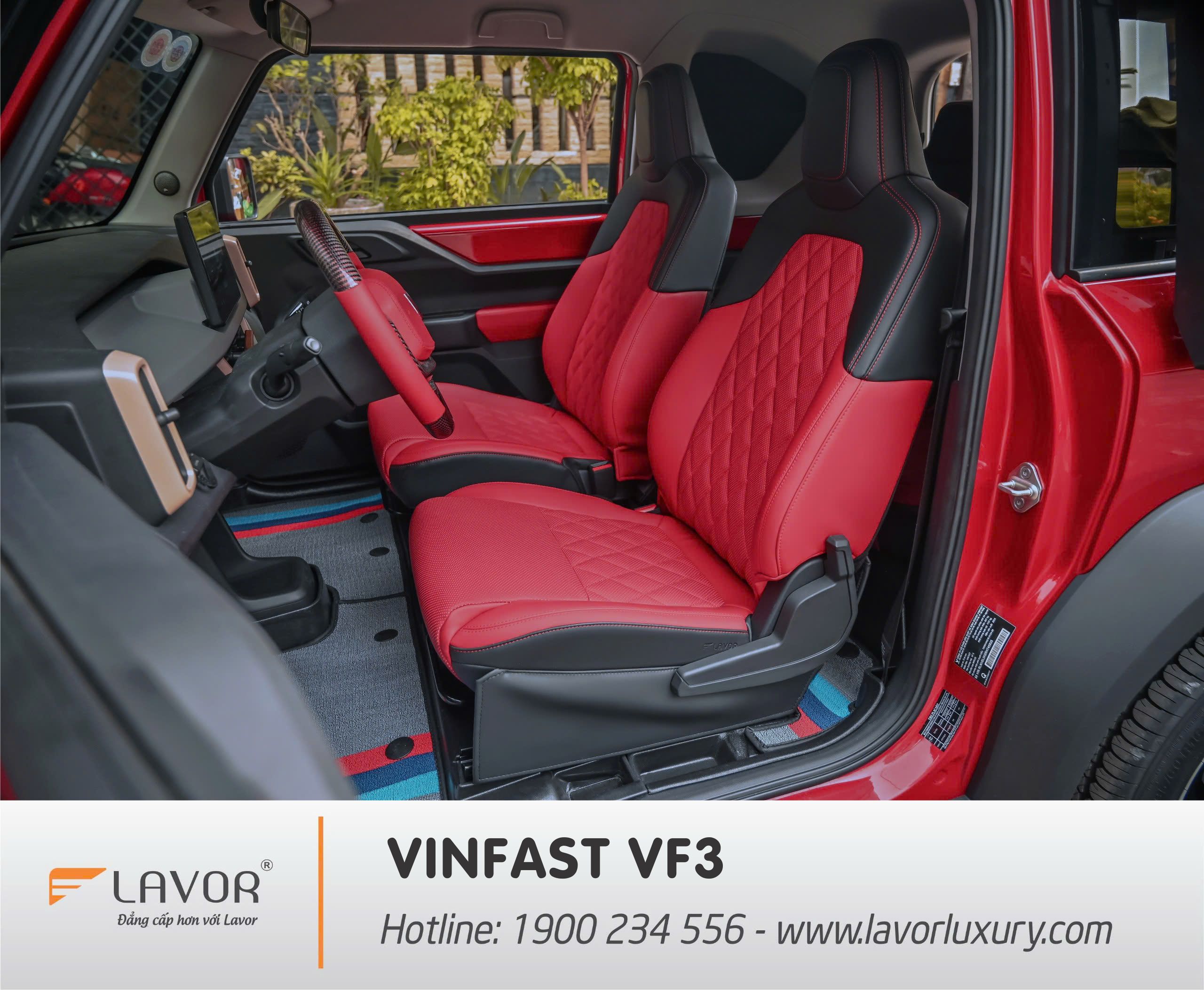 Hình ảnh xe BỌC GHẾ DA VINFAST VF3 2024