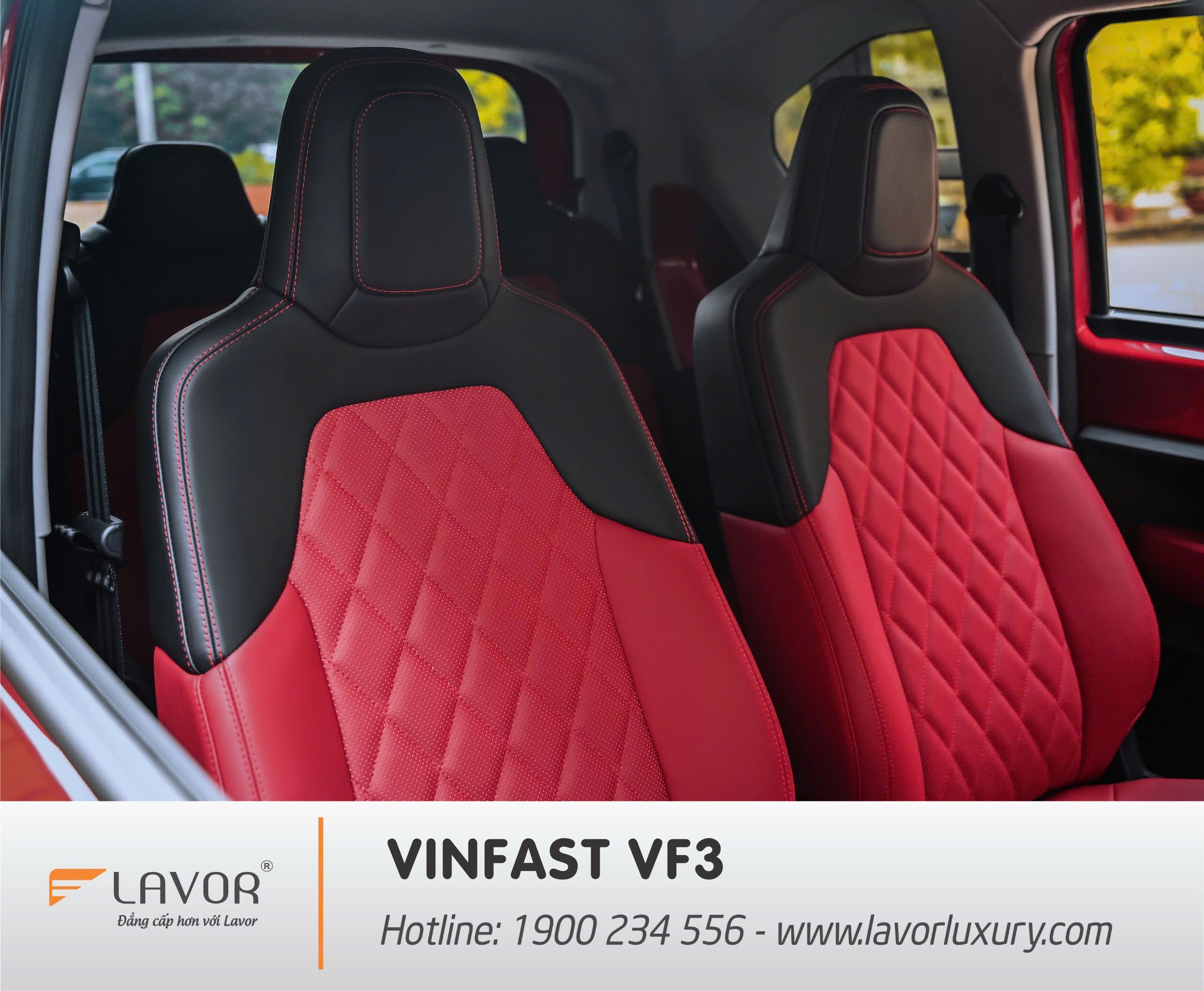 Hình ảnh xe BỌC GHẾ DA VINFAST VF3 2024