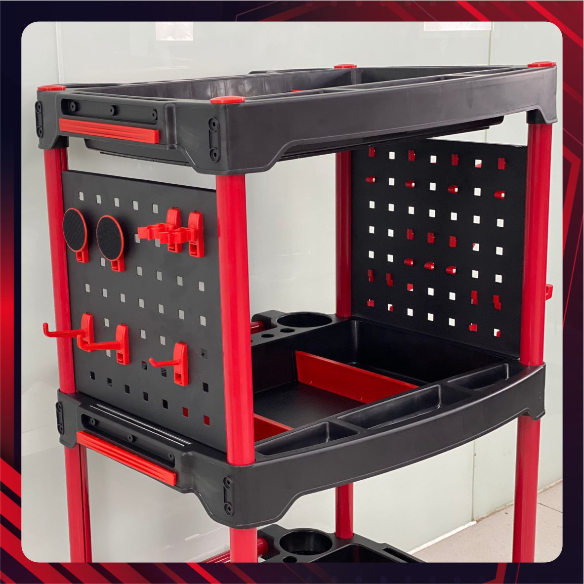 Hình ảnh xe Xe đựng dụng cu đa năng, Bảng treo 2 mặt - SPTA - WCDCW18