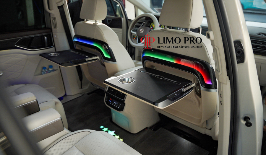 Hình ảnh xe BÀN LÀM VIỆC GẮN GHẾ TÀI – PHỤ | CHỈNH ĐIỆN HOẶC CHỈNH CƠ | LED ĐỔI MÀU CỰC SANG!