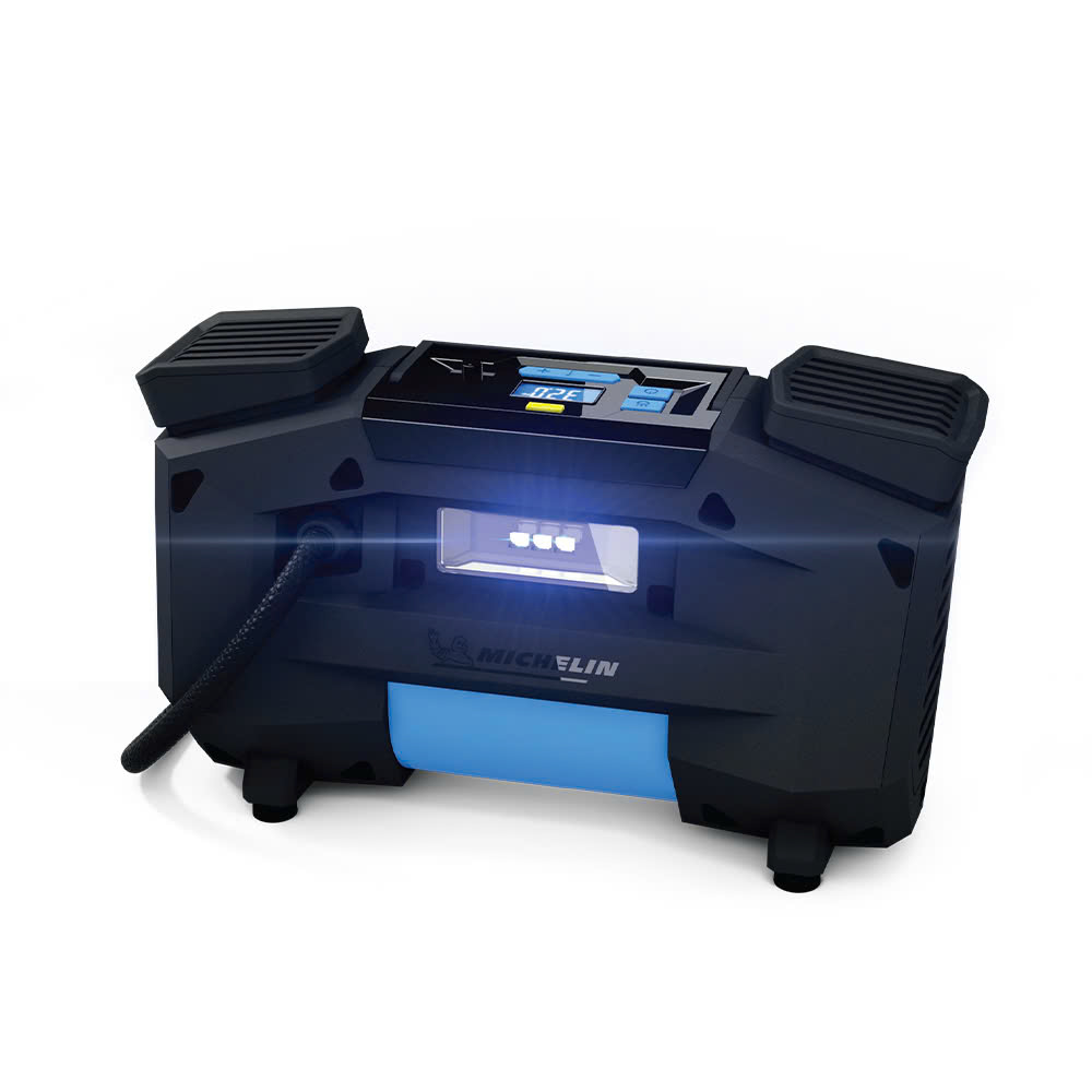 Hình ảnh xe Máy bơm lốp đa năng kỹ thuật số tự ngắt piston đôi 12v Michelin 12314