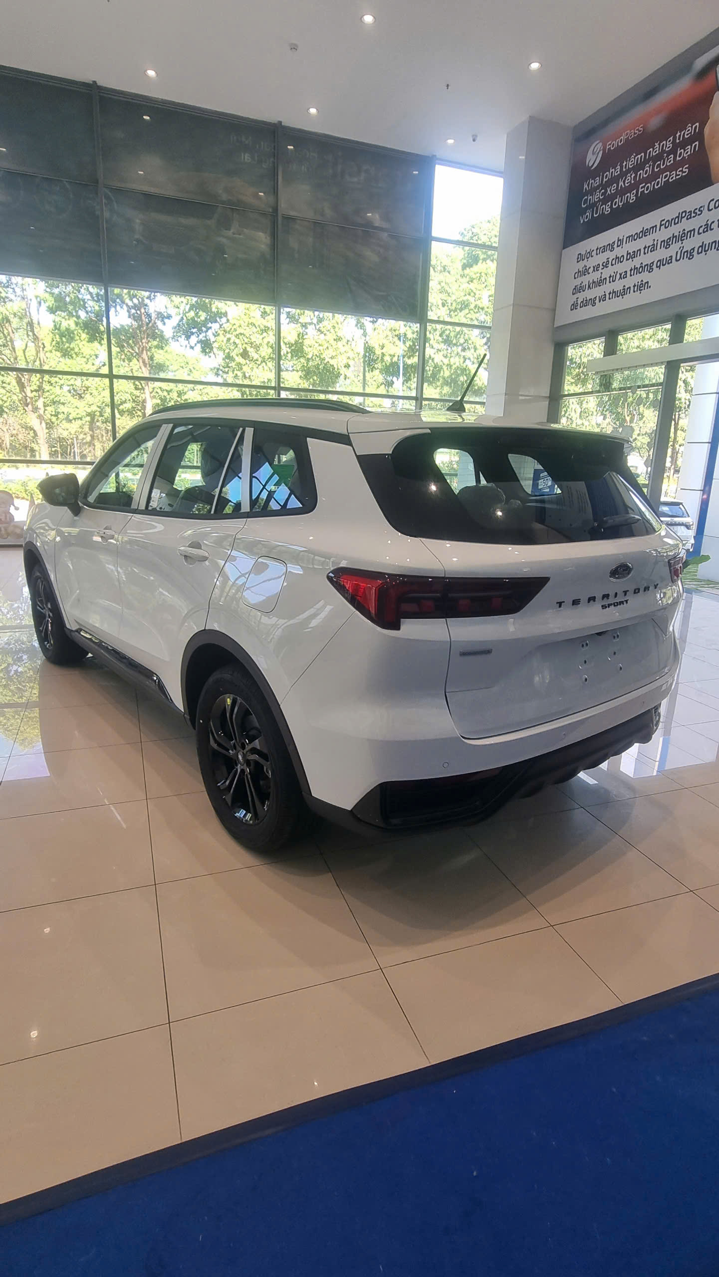 Hình ảnh xe Ford Territory Sport màu trắng 2025