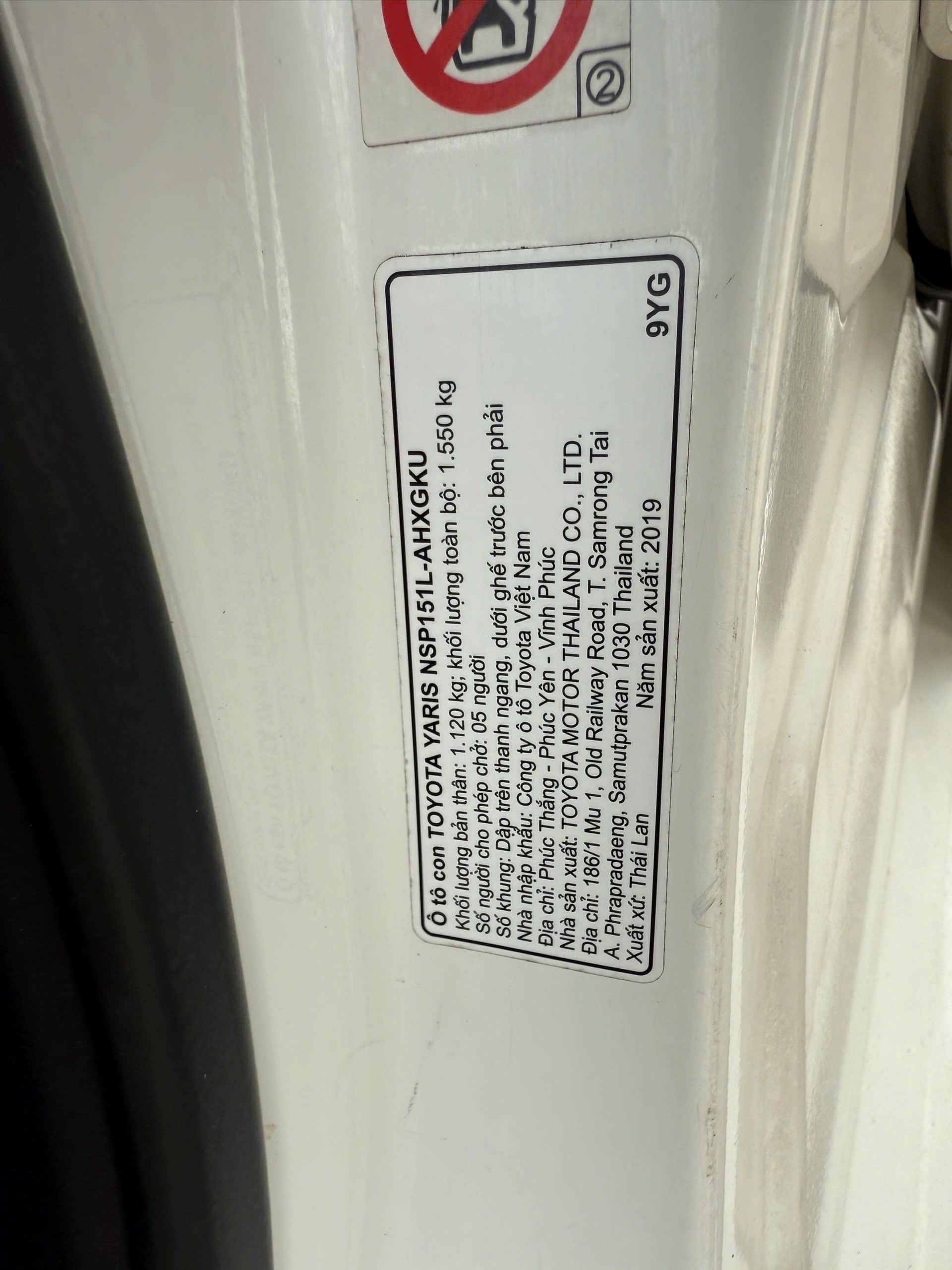 Hình ảnh xe TOYOTA YARIS 1.5G CVT 2019 - ODO 68.000 KM