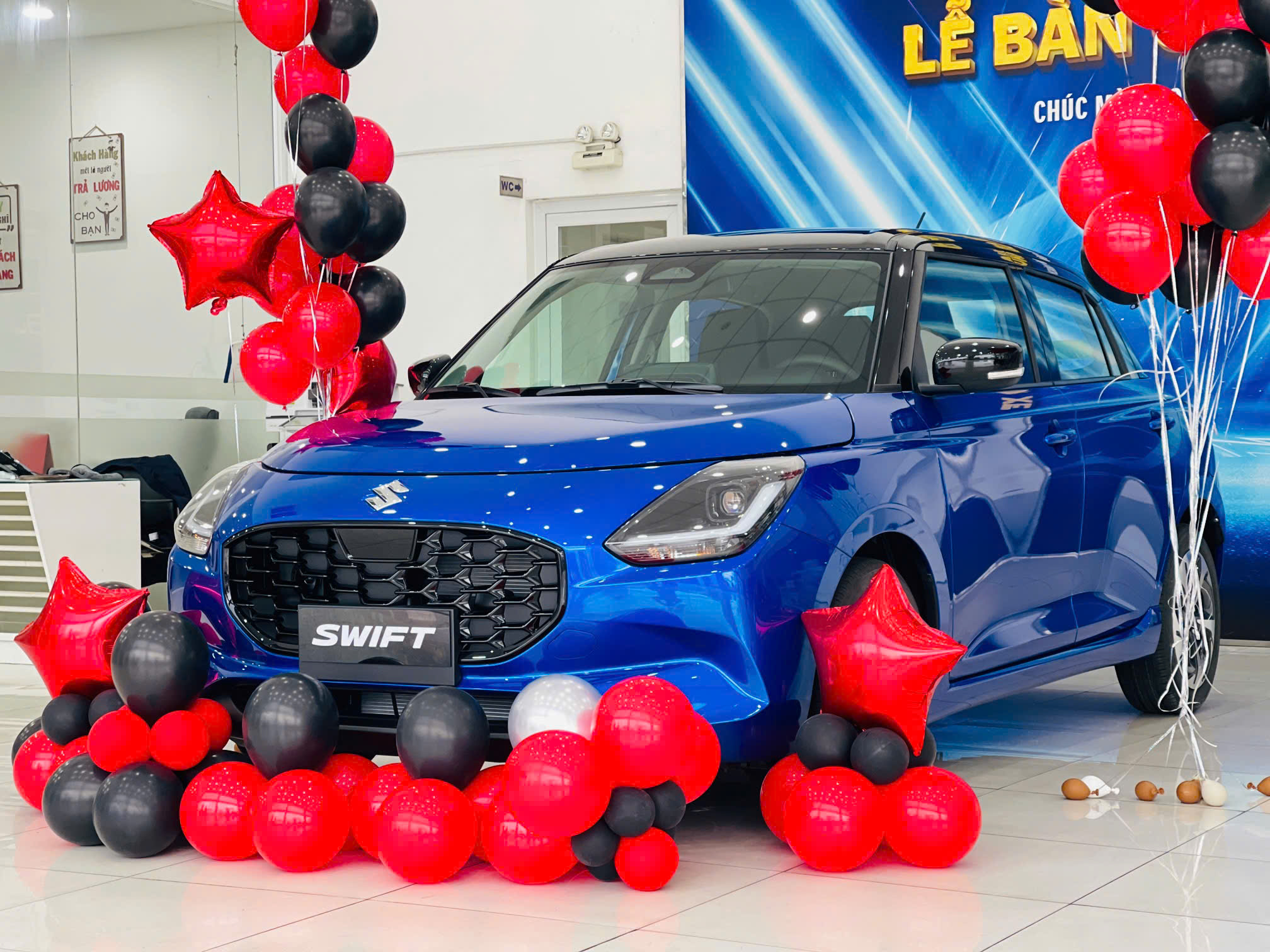 Hình ảnh xe Suzuki Swift Hybrid 2025 nhập Nhật Bản - Màu xanh - full ADAS