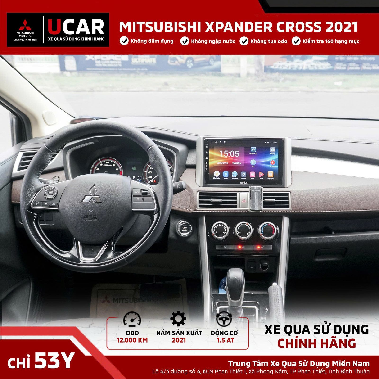 Hình ảnh xe XPANDER CROSS 2021 ĐEN ~ 12 nghìn km Siêu Lướt
