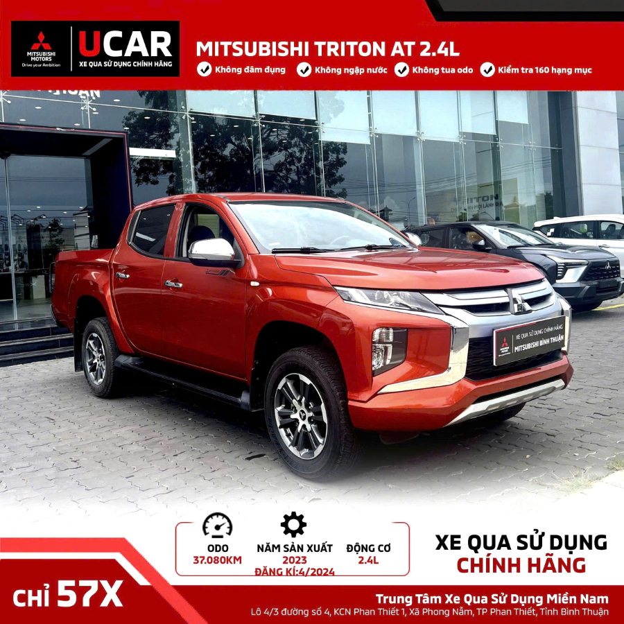 Hình ảnh xe BÁN TẢI LƯỚT - SỐ TỰ ĐỘNG MITSUBISHI TRITON AT 2.4L