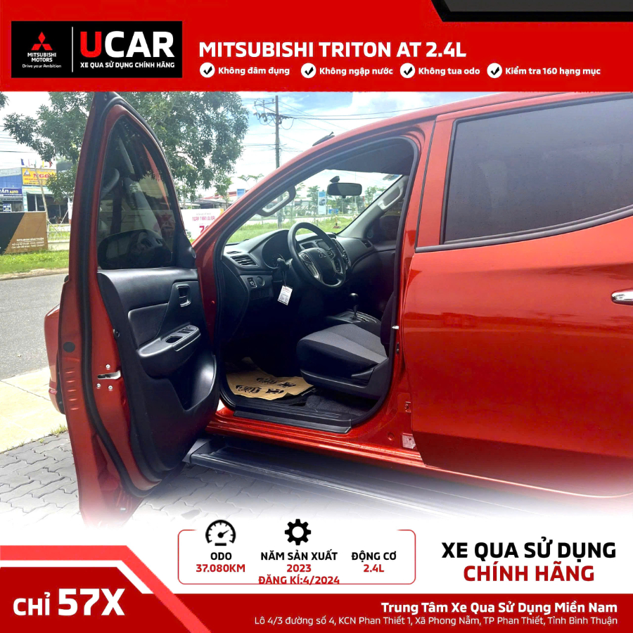 Hình ảnh xe BÁN TẢI LƯỚT - SỐ TỰ ĐỘNG MITSUBISHI TRITON AT 2.4L