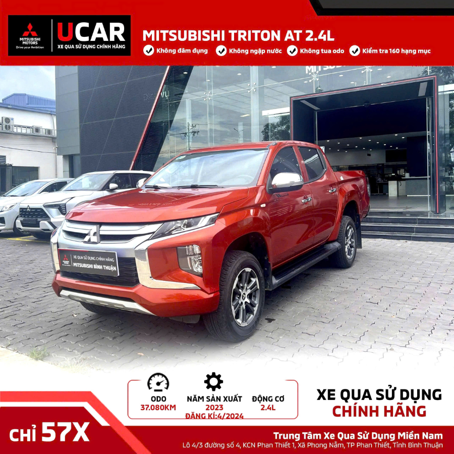 Hình ảnh xe BÁN TẢI LƯỚT - SỐ TỰ ĐỘNG MITSUBISHI TRITON AT 2.4L