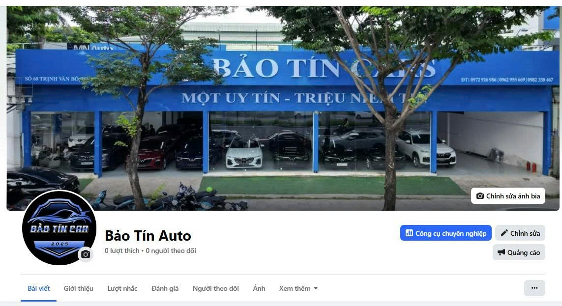 Banner cửa hàng Bảo Tín Auto