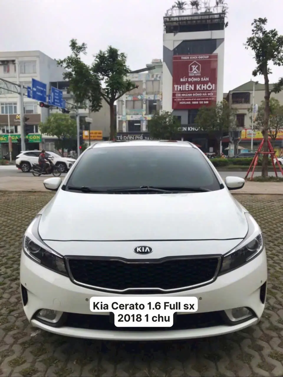 Hình ảnh xe Kia cerato 1.6 AT màu trắng sx 2018 đi 62.000 km