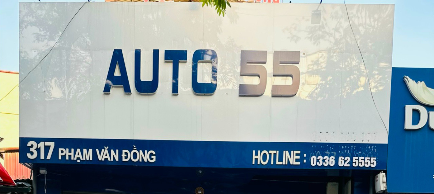 Banner cửa hàng AUTO 55
