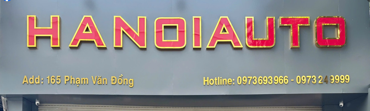 Banner cửa hàng HÀ NỘI AUTO