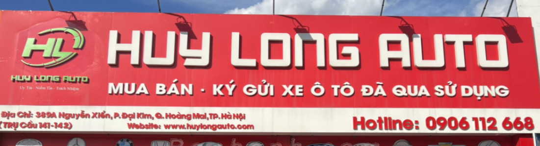Banner cửa hàng HUY LONG AUTO