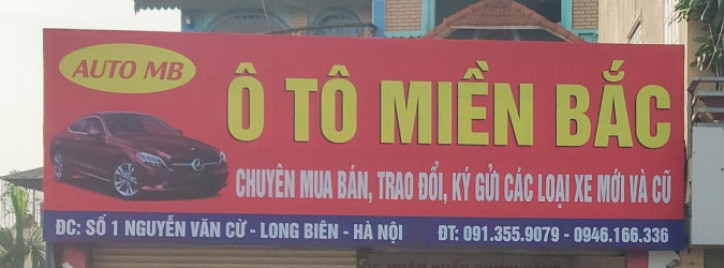 Banner cửa hàng AUTO MIỀN BẮC
