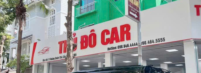 Banner cửa hàng THỦ ĐÔ CAR