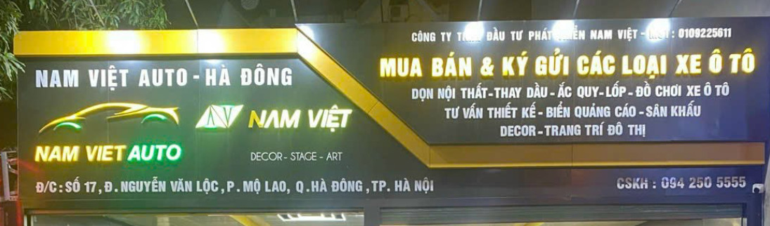 Banner cửa hàng NAM VIỆT AUTO