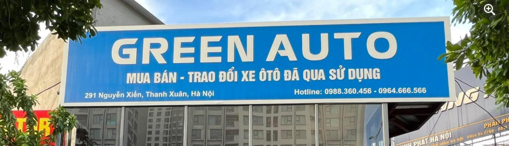 Banner cửa hàng GREEN AUTO