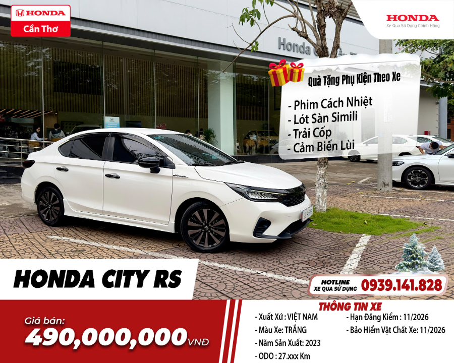 Hình ảnh xe HONDA CITY RS 2023 SENSING- 27,000KM