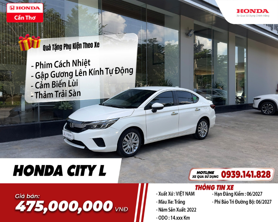Hình ảnh xe HONDA CITY 2022 - 14,500KM