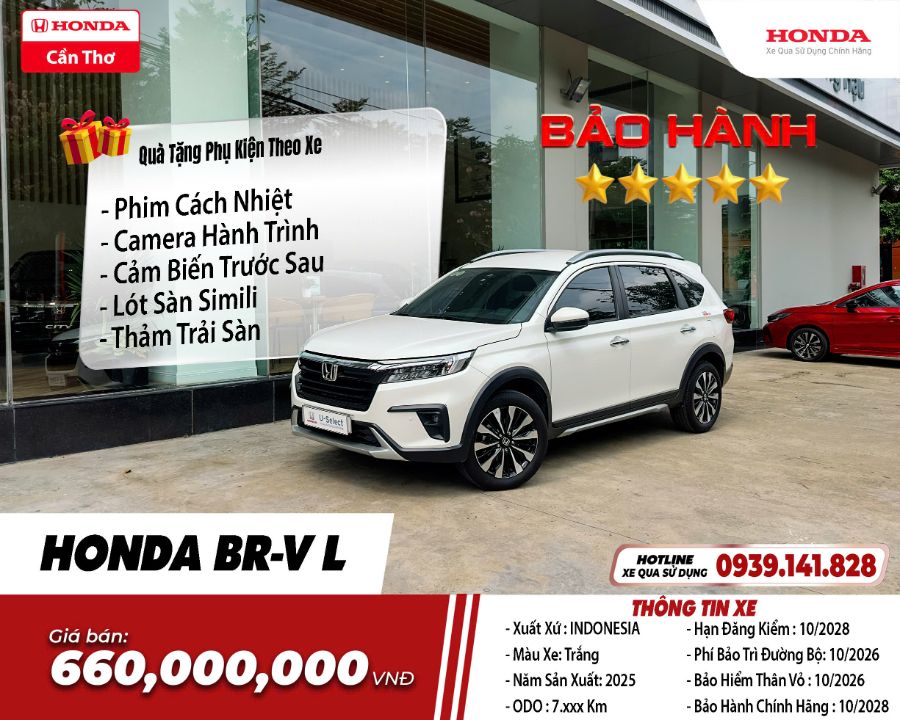 Hình ảnh xe HONDA BR-V 2025 - 7,100KM